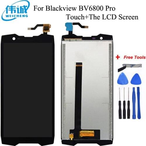 WEICHENG For Blackview BV6800 Pro LCD Display + Touch Screen 100% Screen Digitizer Assembly For bv6800 sensor lcd +Tools