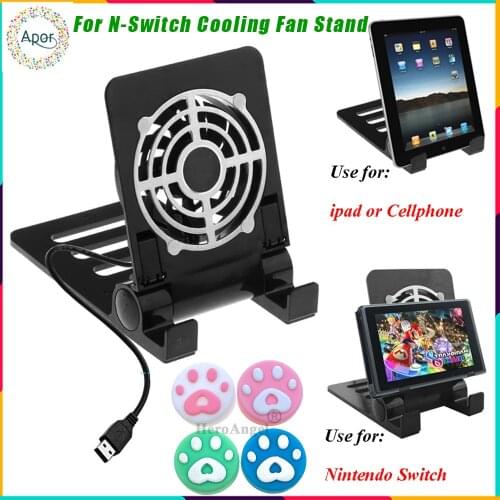 2 in 1 Stand Cooler Fan Cooler Pad for Nintendo NS switch Console For Nintendo switch Cooling fan Stand Cooler USB Pad Holder