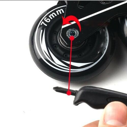 3Pcs Universal Roller Skates Brakes Pads Brake Blade Accessories Black