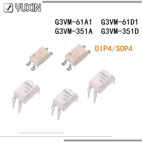 50PCS 100%New G3VM-61A1 G3VM-61D1 G3VM-351A G3VM-351D 61A1 61D1 351A 351D DIP4/SOP4 Solid state relay optical coupling