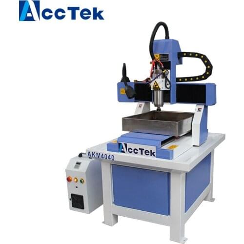 AccTek 4040 chinese metal router cnc mold making machine