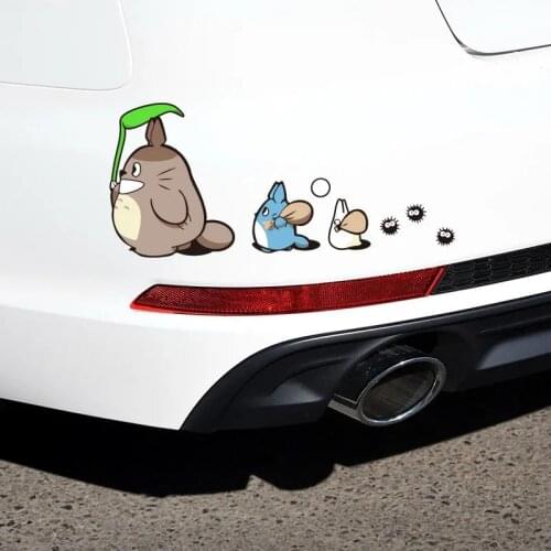 Car Sticker Creative Cartoon Classical Film My Neighbor Totoro with Oak Seeds Decorations Styling Funny Waterproof PVC Decal