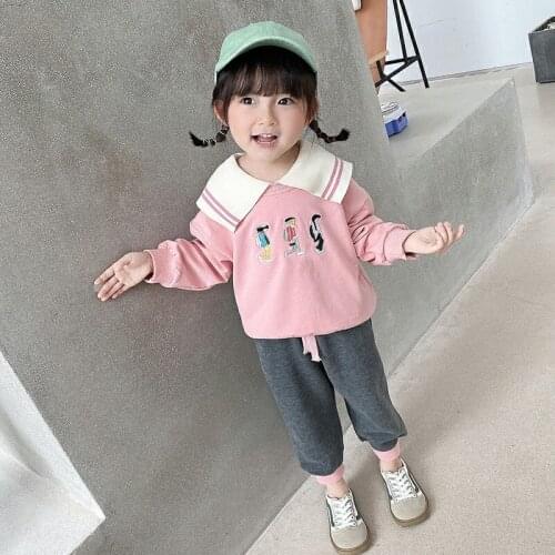 Girls Suits Sweatshirts +Pants Sets Kids 2021 New Arrive Spring Autumn Teenagers Tracksuits Formal Outfits Sport Children Clothi