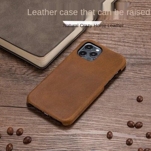 For Apple 12pro mobile phone case iphone12promax leather 11pro half pack mini protective cover 11