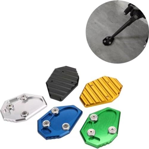 For Yamaha MT-03 MT 03 MT03 MT-25 R3 R25 2017-2021 Motorcycle CNC Kickstand Foot Side Stand Extension Pad Support Plate Enlarge