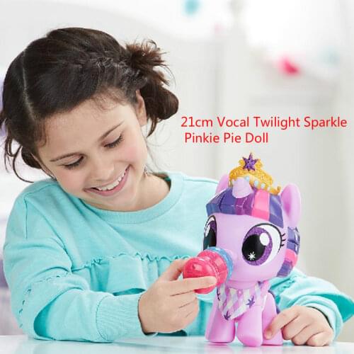 Hasbro My Little Pony Toys Vocal Twilight Sparkle Pinkie Pie Action Figure Pony Collection Model Doll for Kids Christmas Gift