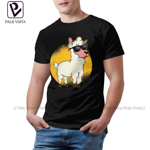 Alpaca T-Shirt Streetwear Fashion 100 Cotton T Shirt Printed Short Sleeve Tshirt Male 4xl