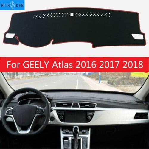 For GEELY Atlas 2016 2017 2018 Car Dashboard Cover Mat Pad Sun Shade Instrument Protect Carpet Accessories