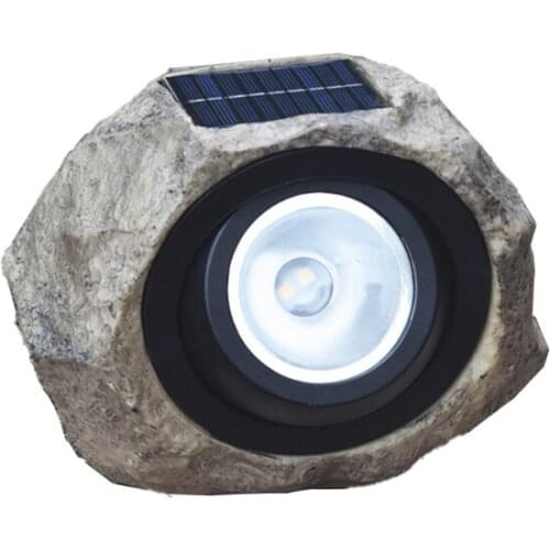 Landscape Rock Lights Solar Powered Garden Lights Outdoor Decorative Waterproof LED Spotlight for Pathway Walkway Patios
