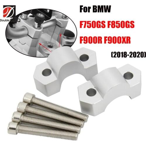 Motorcycle Handlebar Risers For BMW F850GS F900R F900XR Handle Bar Riser Clamp Extend Handlebar Adapter Mount