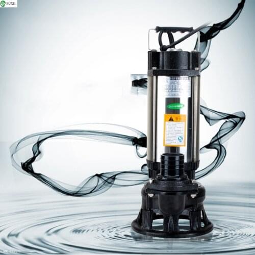 Sewage cut off pump stainless steel cut off pump sewage pump automatic septic tank submersible pump for home WQDJ-10-8-0.75