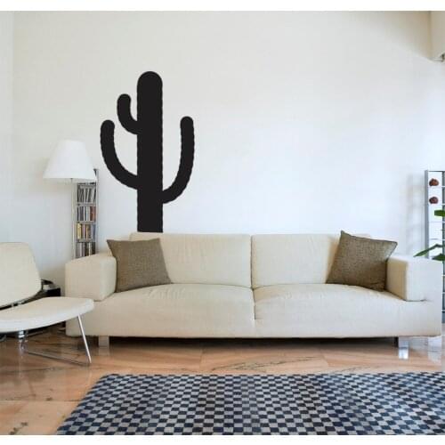 Cactus Silhouette Wall Decal Removable Vinyl Wall Stickers For Living Room Home Decoration