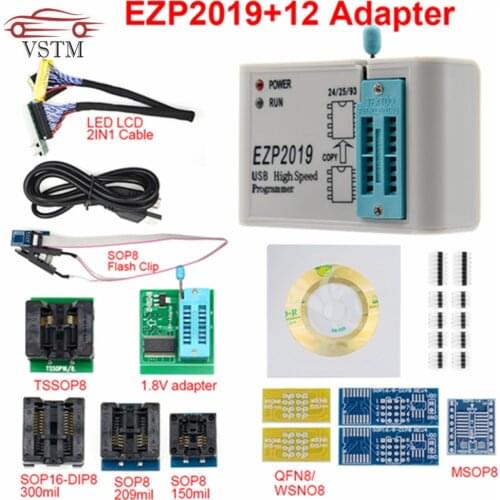 New EZP 2019 high-speed USB SPI Programmer EZP2019 Support 32M Flash 24 25 93 EEPROM 25 flash bios