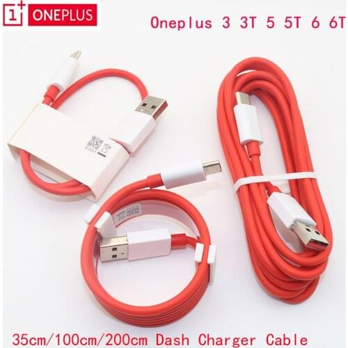 Original OnePlus 6T Dash Cable 5t 5 3t 3 35/100/150/200cm USB 3.1 Type C Quick Fast Charger Cable For One Plus Three Five T Six