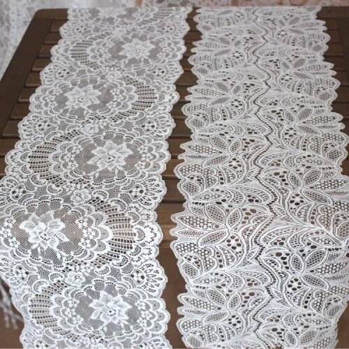 Wide 18CM high quality export stretch lace fabric DIY clothing wedding veil stitching underwear accessories