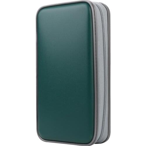 Portable 80 Disc Capacity CD DVD Wallet Storage Organizer Case Boxes Holder CD Sleeve Hard Bag Album Box Cases With Zipper