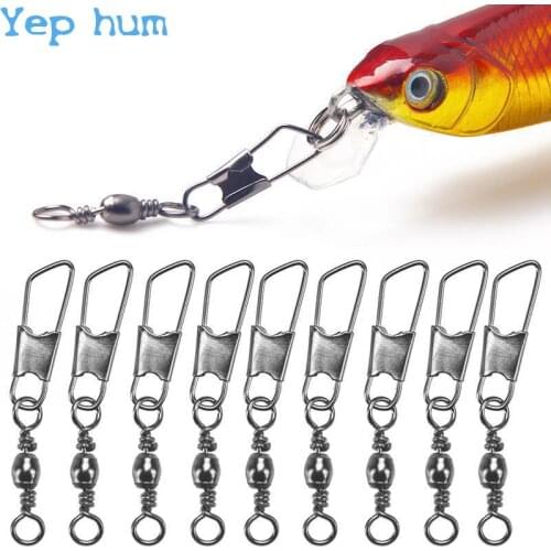 2021 Fishing Connector 100pcs/lot Fishing Tools Link Solid Tackle Lure Accessories Hooked Snap Equipment Swivel Pin Fishhook Sac