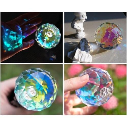Selens Photography Prism with 1/4'' Vlogger Photography Crystal Ball Optical Glass Magic Photo Ball Photography Studio Accessori