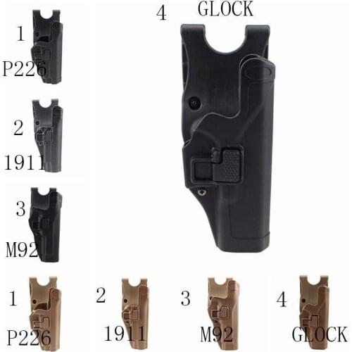 Tactical Waist Belt Right Hand Drop Pouch for 1911 M92 P226 G17
