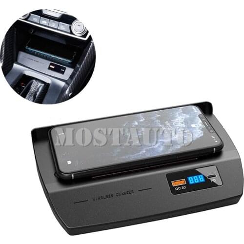 The Phone With QI Wireless Charging For Honda Civic Wireless Car Charger Center Console Phone Fast Charger 2016-2021