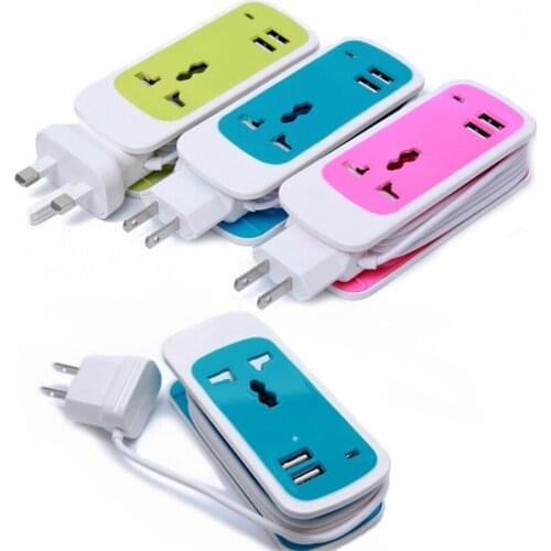 Three in one double USB socket multi-function mobile phone, general transfer socket, charging terminal board wholesale