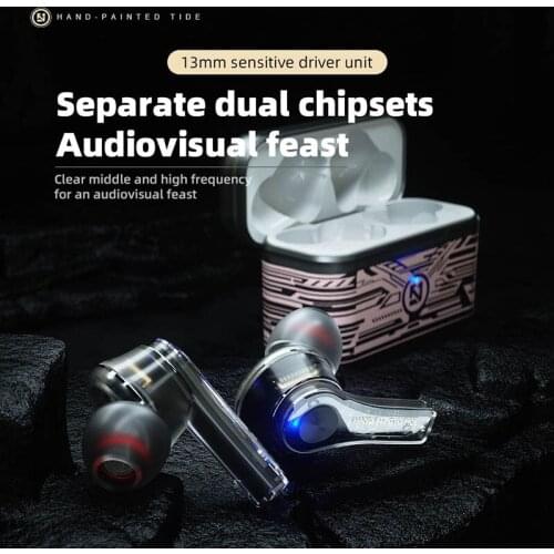 High Quality TWS Wireless Bluetooth-compatible Headphones 9D Hifi Stereo White Sports Waterproof Earphones Earbuds Microphone