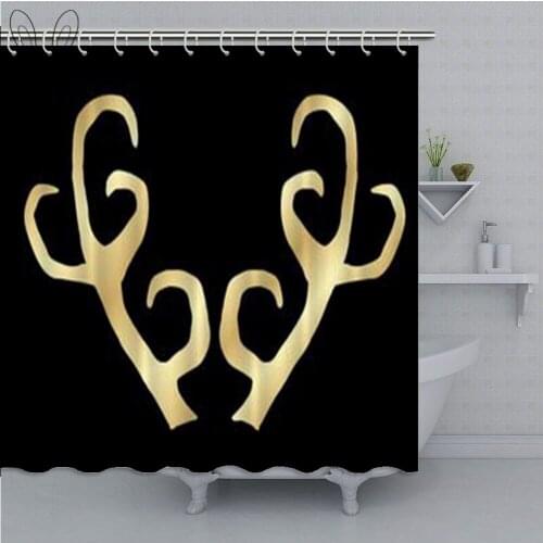 Aplysia Nordic Animal Shower Curtain Ethnic Style Deer Waterproof Bathroom Curtain Polyester Fabric Bath Curtain Bathtub Sets