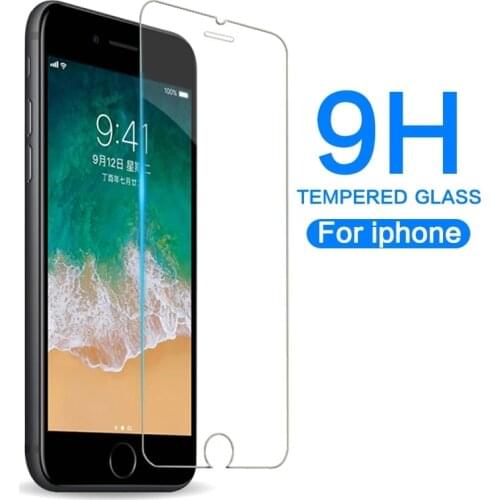 9H Protective Tempered Glass for iPhone 7 8 Plus 12 11 Screen Protector For iPhone 11 12 6 6S Plus 5 Glass Film
