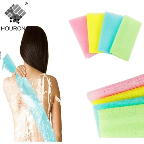 1PC Nylon Mesh Bath Shower Body Washing Clean Exfoliate Puff Scrubbing Towel Cloth Scrubber Soap Bubble For The Bath Like Loofah