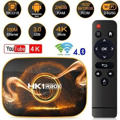 20pcs/lot dhl fre HK1 Pro Android 10.0 Quad Core 4GB 128GB 4K 5G WIFI BT