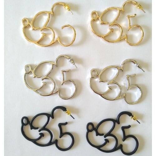 3 Designs ! 2018 New Sweet Style Alloy Mickey/Minnie Statement Stud Earrings For Women Femme Bijoux