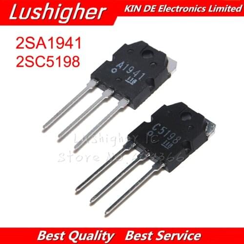 4PCS 2pairs 2SC5198 2SA1941 TO3P (2PCS A1941 + 2PCS C5198) TO-3P Transistor Original