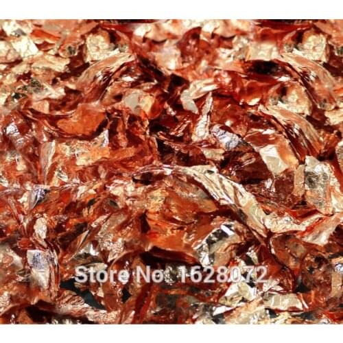 50G Copper Flake leaf - Loose copper leaf for Gilding Decoration in good quality small piece