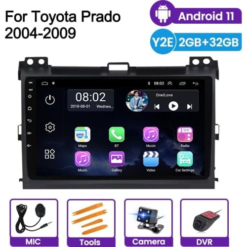 9 Inch GPS Navigation Android For Toyota Land Cruiser Prado 120 2004 2005 2006 2007 2008 2009 Autoradio Car Multimedia stereo