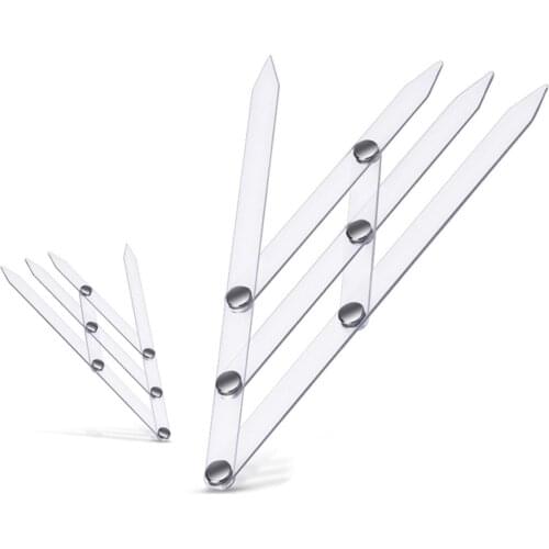 Acrylic permanent makeup ruler,eyebrow shaping stencil tools,ratio divider ruler Material for Acrylic white color eyebrow tool