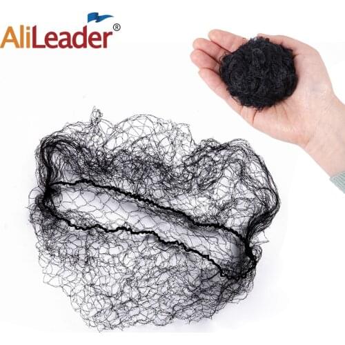 Alileader 30 Pcs/pack Wig Net Cap Weaving Caps Elastic Nylon Hairnets 14 20 24 Inches Hair Fix Wigcap Invisible Wig Weaving Cap