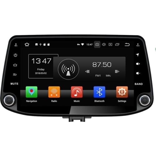 9" 8 Core Android 9.0 Car Radio For Hyundai I30 2017-2019 Car Multimedia Player 1024*600 Car Audio PX5 Car Stereo DSP Recorder