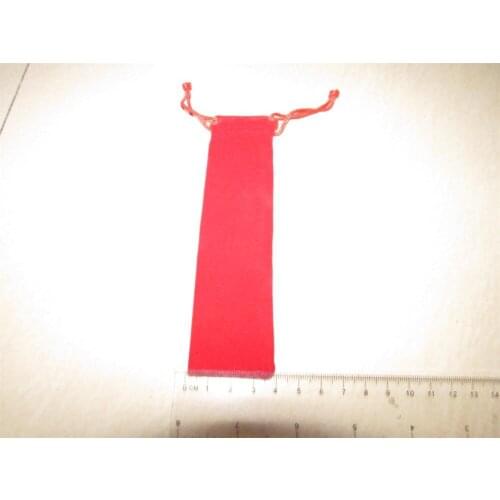 Free shipping 1,000 pieces velvet pen bag 15.3*3.99cm drawstring pen pouch pen case pencil bags pen boxes