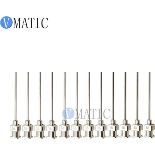 Free Shipping 12Pcs 1 Inch 18G High Precision Stainless Steel Needle Tips