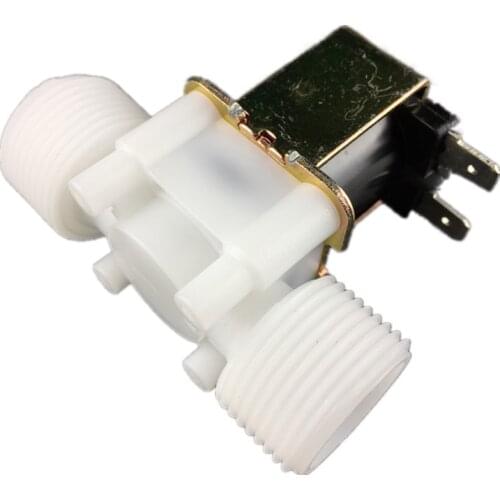 Free shipping Connection size 3/4" Plastic solenoid valve 12V 220V water valve Small flow wholesale is morn cheap