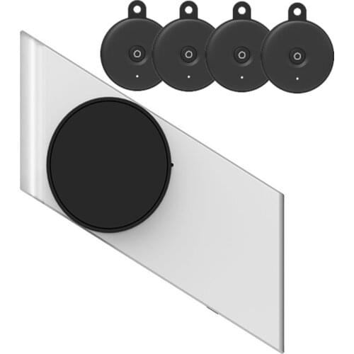 Silver Sherlock S3 Smart Lock Home Keyless Lock Easy to Attach Smart Electronic Lock Wireless App Phone Control With 4Pc Keys