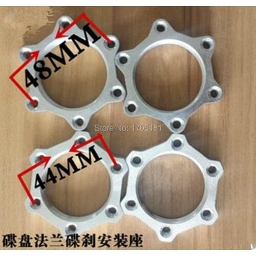 Inch Screw Flange threaded Center Lock 6 Bolts disc brake rotor adaptor mount pattern 44mm 48mm MTB Bike scooter ATV 1 pcs