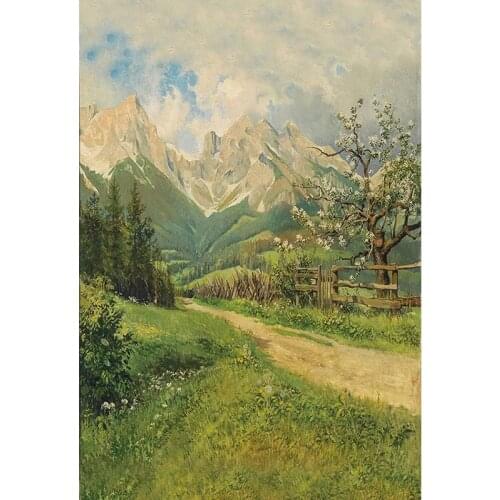 Mountain Photography Backdrops Photocall Painting Nature Scenery Wedding Children Photo Studio