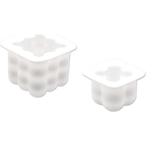 Candle Mold for Pouring, Silicone Bubble Candle Candle Mold Candles Yourself Make Square Candle Molds