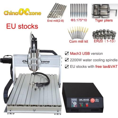 USB Mach3 CNC 6040 3axis 2200W Engraving Machine CNC Router Woodworking Milling Engraver Machine Manufacturer Supplier