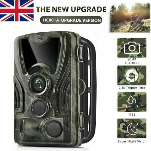 HC-801A Wildlife Camera 20MP 1080P Night Vision Cellular Mobile Hunting Cameras Wireless Photo Trap Outdoor Hunting Trail