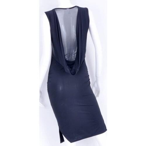 Latin Dance Costumes sleeveless crew neck elastic net cutout rompers Latin dance one-piece dress w13023