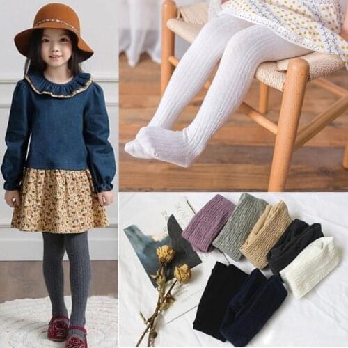 2020 Spring New Arrival Girls Leggings Soft Cotton Stockings Stretchy Sport Pants Kids Princess Girls Pantyhose For 2 8 Yrs