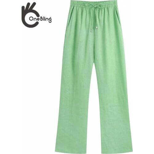 Женские льняные брюки ONEBLING China At AliExpress
