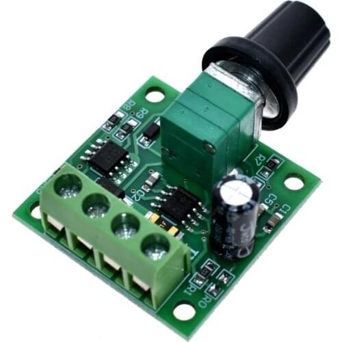 DC 1.8V 3V 5V 6V 12V 2A PWM Motor Speed Controller Low Voltage Motor Speed Controller PWM 0-100% Adjustable Drive Module